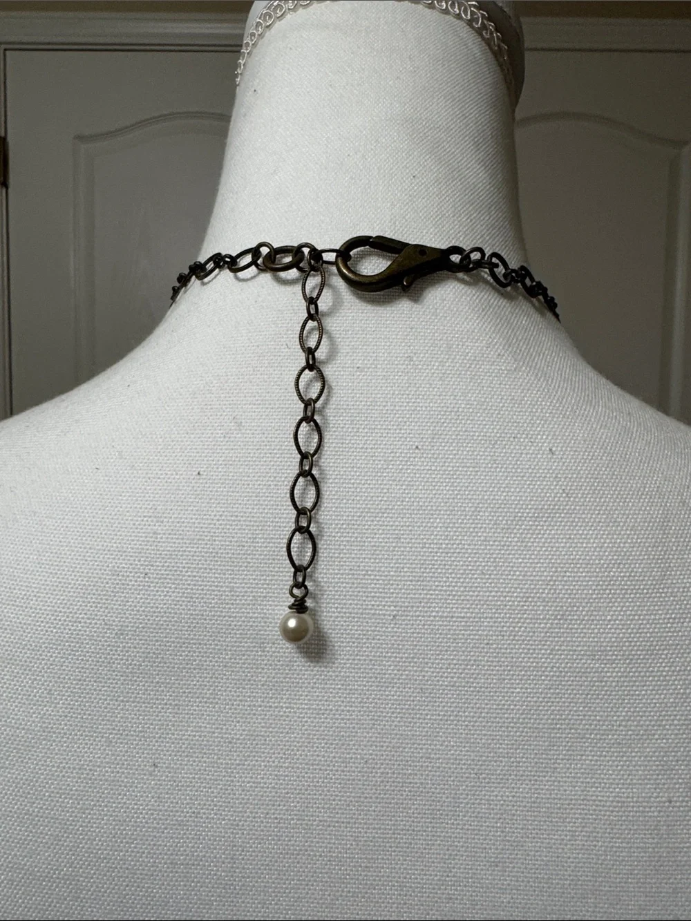 Antique-Inspired Mixed Metal Medal Charm Necklace in Bronze and Silver